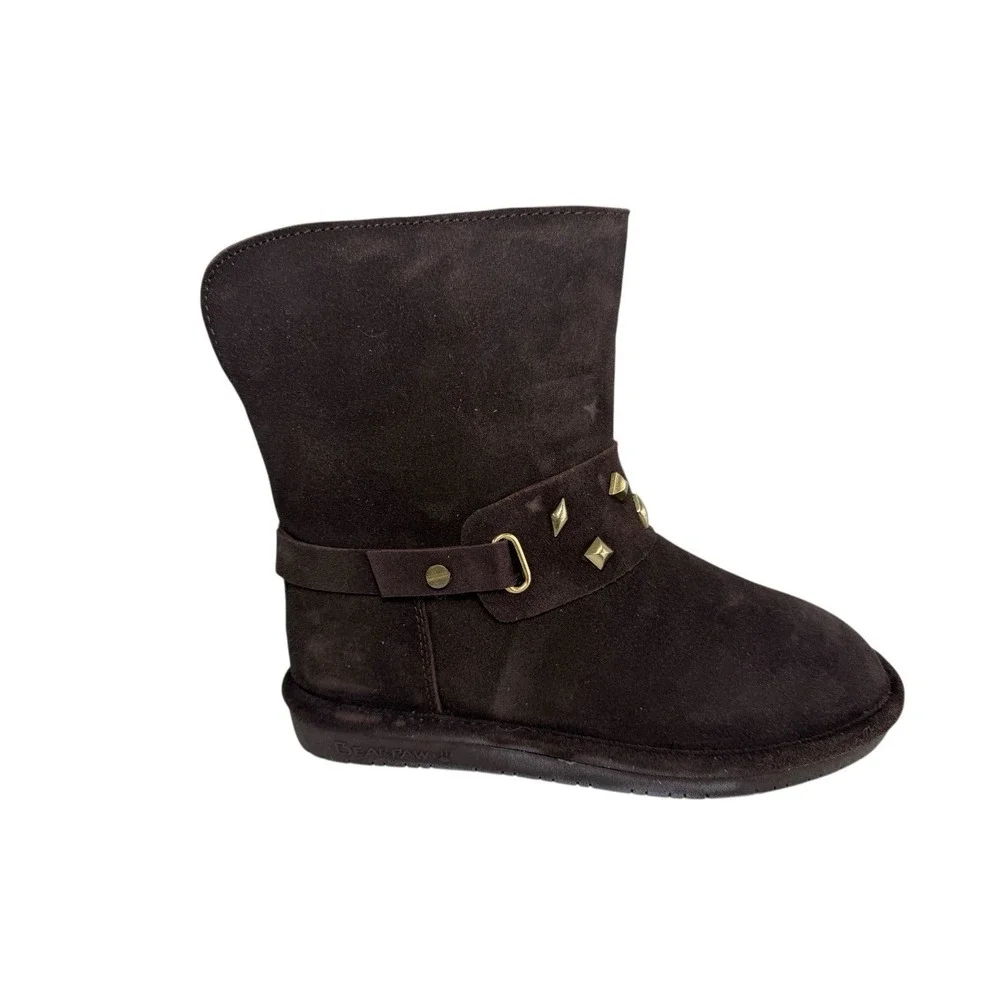 BEARPAW Jade Brown Stud Detail Women's Size 7‎ No Box
